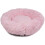 Actiaspet Medium Dog Bed Fluffy Donut Cushion in Pink 3