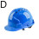 (Blue) Thickened V-shaped ABS safety helmet, construction site labor protection helmet 1