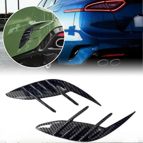 For Stinger 2018-2023 Gloss Black Rear Bumper Lip Diffuser Spoiler Splitter