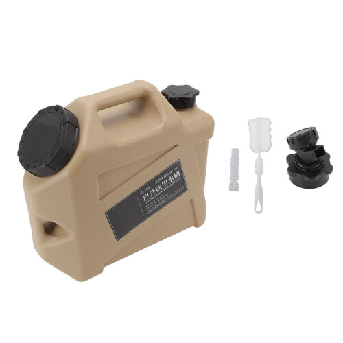10L bærbar vannbeholder med kran for camping