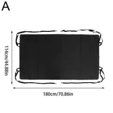 (180X114cm) RV Tailgate Sunshade Rear Barn Door Awning Cover Rain Protection Portable