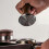 (51mm) Coffee Powder Press Solid Wood Handle and Stainless Steel Elastic Powder Ham 5