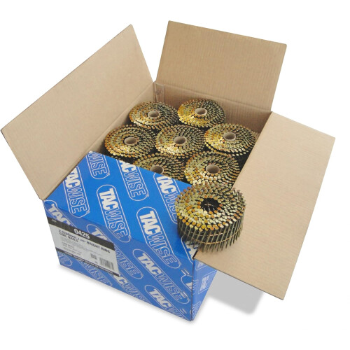 TACWISE Bright Ring Coil Nails Wire Collated (Flat) 2.5/60mm