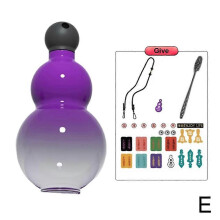 (Purple) Portable Gourd Sports Water Bottle Large Capacity 2024 New Outdoor Water Bottle