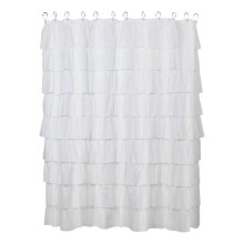 Ruffle Shower Curtain Ruffled Bath Curtains White Large Lace Shower Curtain