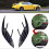For Stinger 2018-2023 Gloss Black Rear Bumper Lip Diffuser Spoiler Splitter 3