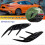 For Stinger 2018-2023 Gloss Black Rear Bumper Lip Diffuser Spoiler Splitter 5
