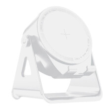 (White) Wireless Mobile Phone Bluetooth Speaker Intelligent Induction Speaker Stand