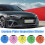 (blue 26) German License Plate Emission And Inspection Sticker Set 5