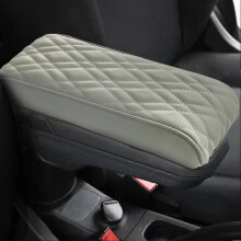 (Gray) Small Car Armrest Box Height Increasing Pad Universal Type