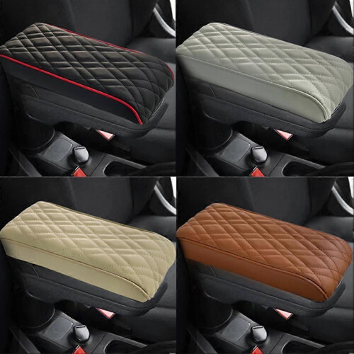 (Black) Small Car Armrest Box Height Increasing Pad Universal Type 1