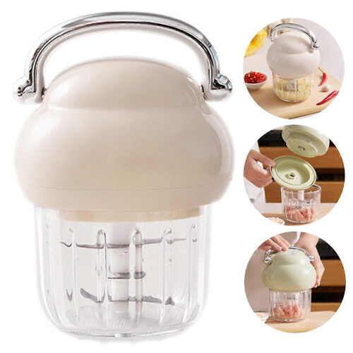 (Beige) electric food processor Blender Mixer Chopper Meat Grinder Vegetable Salad 1