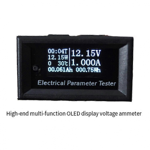 OLED Multifunction Tester Voltage,Current,Power,Temperature,Time, Capacity, Energy Digital Measuring Instrument 33V/3A QEYN 1