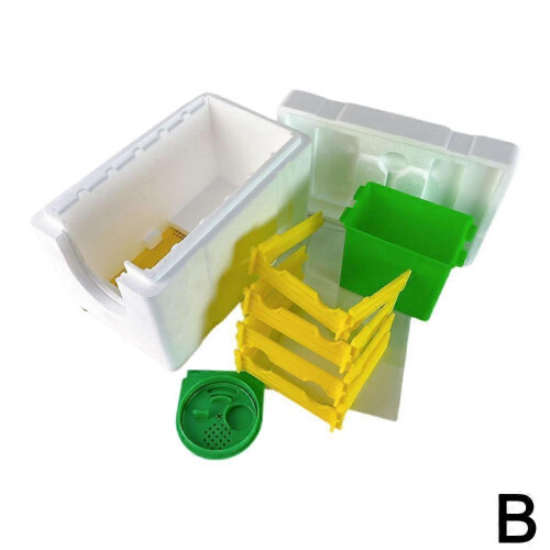 (B) Simple Beekeeping Bee Queen Breeding Mating Nuc Harvest Pollination Hive Box