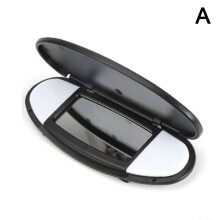 (Black) Car Roof Sun Visor Makeup Mirror Cover For MINI Cooper R55 R56 R60 2007-2014