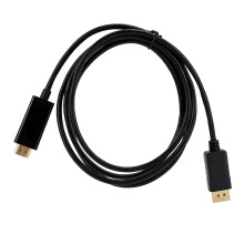 4K HDMI till DisplayPort-adapter, guldpläterad DP-hane till HDMI-hona för okomprimerat digitalt ljud och hållbar design med överlägsen stabilitet