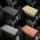(A) Wave Embroider PU Leather Car Armrest Mat Center Console Arm Rest Protection 2