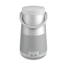 (Weiß) 2025 Tragbarer Bluetooth-Lautsprecher – Kabelloser, wasserdichter Lautsprecher, 360-Surround-Sound, Silber