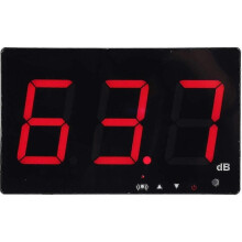 Professionelles Schallpegelmessgerät mit voreingestellten Alarmschwellen, tragbares digitales LCD-Dezibelmessgerät 30~130 dB, Dezibel-Lärmme