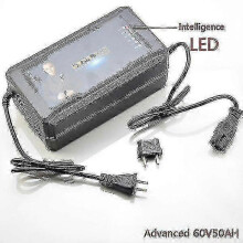 (Fortschrittlicher 60V 50Ah) 48V 60V 72V 96V 50Ah 60Ah Bleiakku-Ladegerät mit intelligentem Ladegerät für Elektro-Dreiräder, Fahrräder, Roll