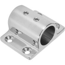 22mm Boat Handrail Base 316 Stainless Steel Marine Yacht Handrail Rectangular Post Base Handrail Fitting for 7/8 Inch Tube