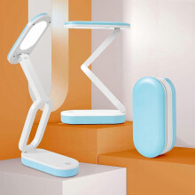 Foldable Desk Lamp, LED Table Lamp, Wireless Bedside Lamp, Portable Reading Lamp, 2400mAh Rechargeable Battery, Children's Desk Lamp, Touch Control, 3