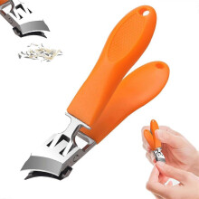 Wide Jaw Opening Anti-Splash Slanted Nail Clipper No Splash Nail Trimmer for Men,Slanted Nail Clippers, Ingrown Nail Clippers Wide Jaw Slanted Toenail