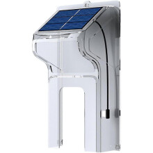 Rain cover for doorbell with solar panel