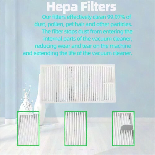 Eureka E10s Saugroboter-Ersatzteilset: Hauptbürste, Seitenbürsten, HEPA-Filter 2