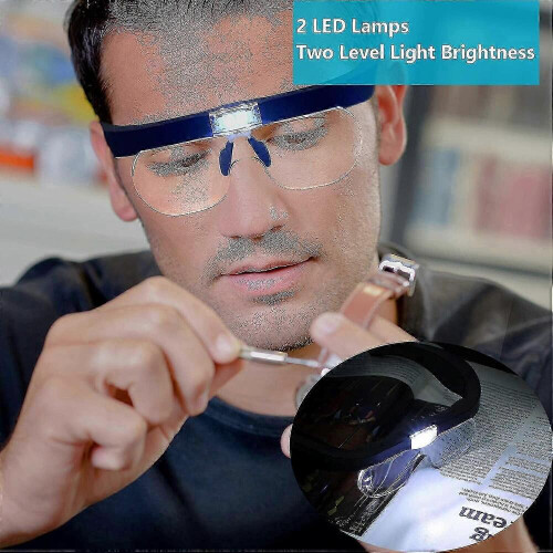 USB-oplaadbare vergrootbril met LED voor precisiewerk en hobby's 2
