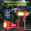 (Red) Magnetic Auto Repair Work Light Rechargable Digital Battery Indicator 5