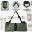 Rolling Tool Bag, Canvas Tool Bag for Wrenches, Multipurpose Rolling Bag with 5 Zippered Pockets, Small Portable Tool Kit for Plumbers 2