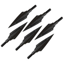 6 stuks metalen pijlpunten voor boogschieten, 125 grain, broadhead-punten, pijlen 2025