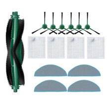 15 ks náhradních dílů pro iRobot Roomba 105 Vac / 105 Combo / 105 Combo+ / 104 Combo /Q052, kartáč na vysavač, filtr a mop