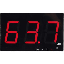 Schallpegelmesser mit einstellbaren Alarmschwellen, tragbares digitales LCD-Dezibelmessgerät 30~130 dB, Dezibel-Lärmmessgerät mit Da