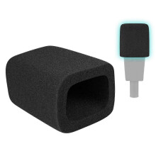 Popfilter en microfoonwindscherm van schuim voor AKG C414 XLII/XLS, vermindert plosieve ruis, zwart