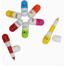 40pcs Pen Pill Ballpoint Pen Cute Cartoon Retractable Ball Pen Smiling Face Ball Pen for Kids (random Color)