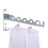 Dryer Rack Folding Wall Mount Clothes Hanger -silver 2