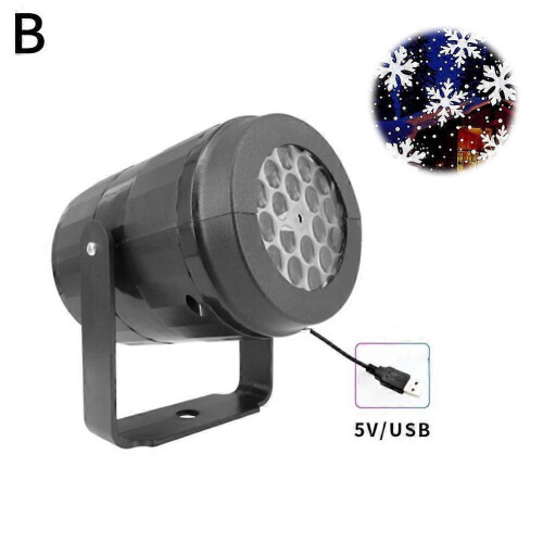 (snowflake) Snowflake Projector Light 16 Patterns Outdoor Festival Laser Show