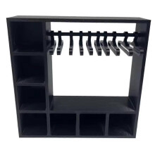 (Black) Doll Accessory Display Box, Character Clothing Storage