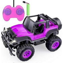 Távirányítós autó lányoknak - RC játék autó, 1:18 méretarány, lila 25-26