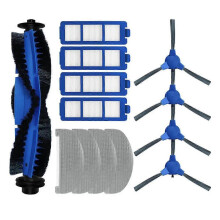 Acessórios de reposição para aspirador robô Eufy Clean G40 Hybrid+ / G35+: escova lateral rotativa, filtro, pano de limpeza e esfregão.