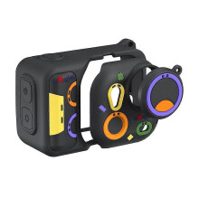 (Black) for AMagisn Colorful Silicone Protective Case forInsta360 Go Ultra Action Camera
