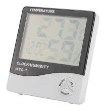 Digital termometer hygrometer LCD elektronisk inomhus utomhus temperatur fuktighetsmätare med stor tydlig display max min inspelningar 12 24 timmar