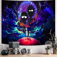 Anime Wall Tapestry for Bedroom, Trip-py Posters Space Wall Tapestry for Men, Cool Black Aesthetic, Hippie Room Decor Wall Hanging Art for Girl Boys P