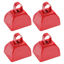 Pakket van 4 Cowbell Brighten-bijeenkomsten trekken de-Rood