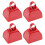 Packung mit 4 Cowbell Brighten Gatherings, die bei-Rot 1