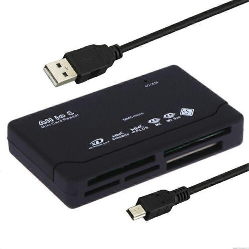 All In One 1 Memory Card Reader Usb External Sd Sdhc Mini Micro M2 Mmc Xd Cf Ms LZFR 1