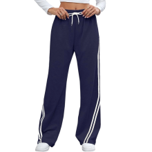 Lässige Jogginghose mit weitem Bein für Damen,-Marineblau XXL