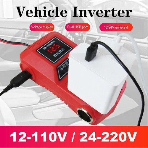 (A) Cigarette Lighter Male Plug Adapter Cable For Car Power Inverter 1